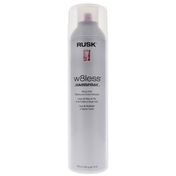 W8less Strong Hold Shaping and Control Hairspray by Rusk Unisex 10 oz Hair Spray - Picture 1 of 2